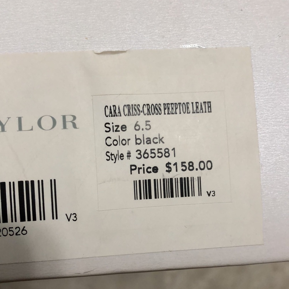 ANN TAYLOR • Elegant Black & Brown Open Toe Heels w Side Zipper Detail - Picture 11 of 16